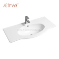 white ceramic wash bathroom face basin